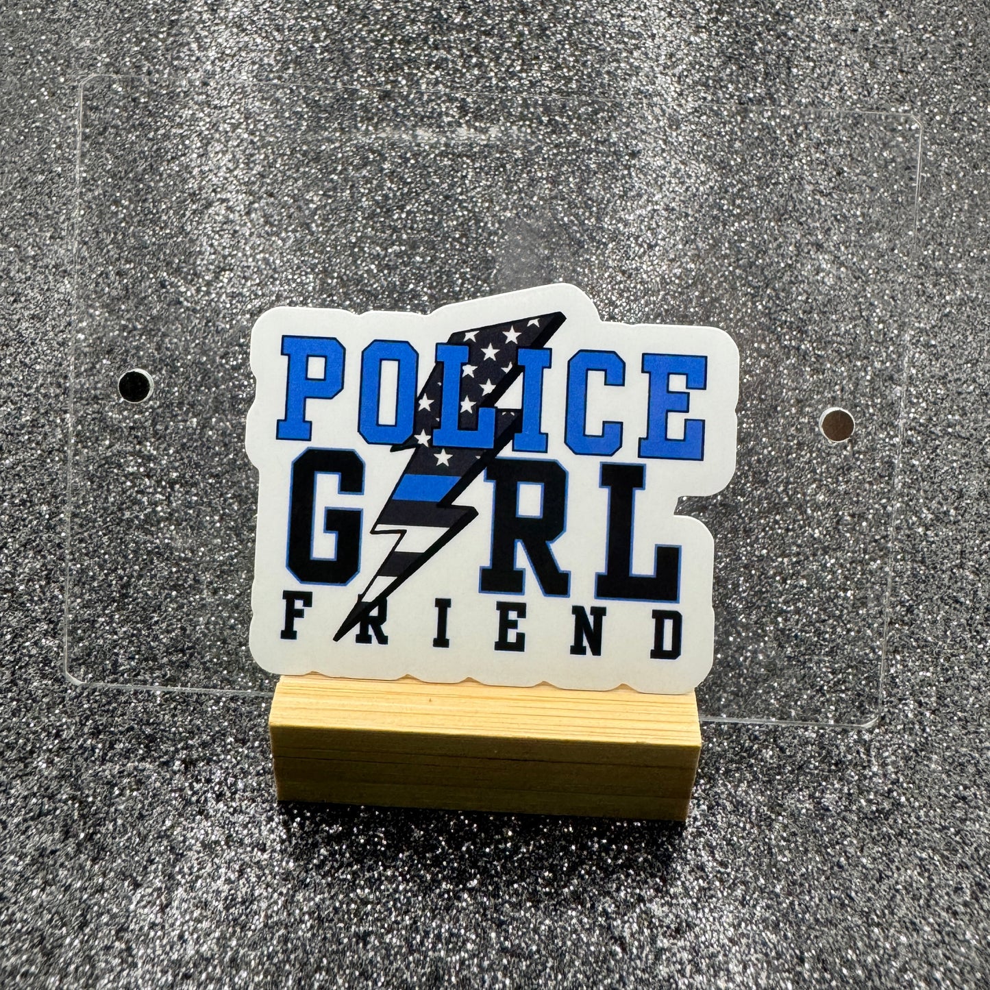 Lightning Police Wife Sticker