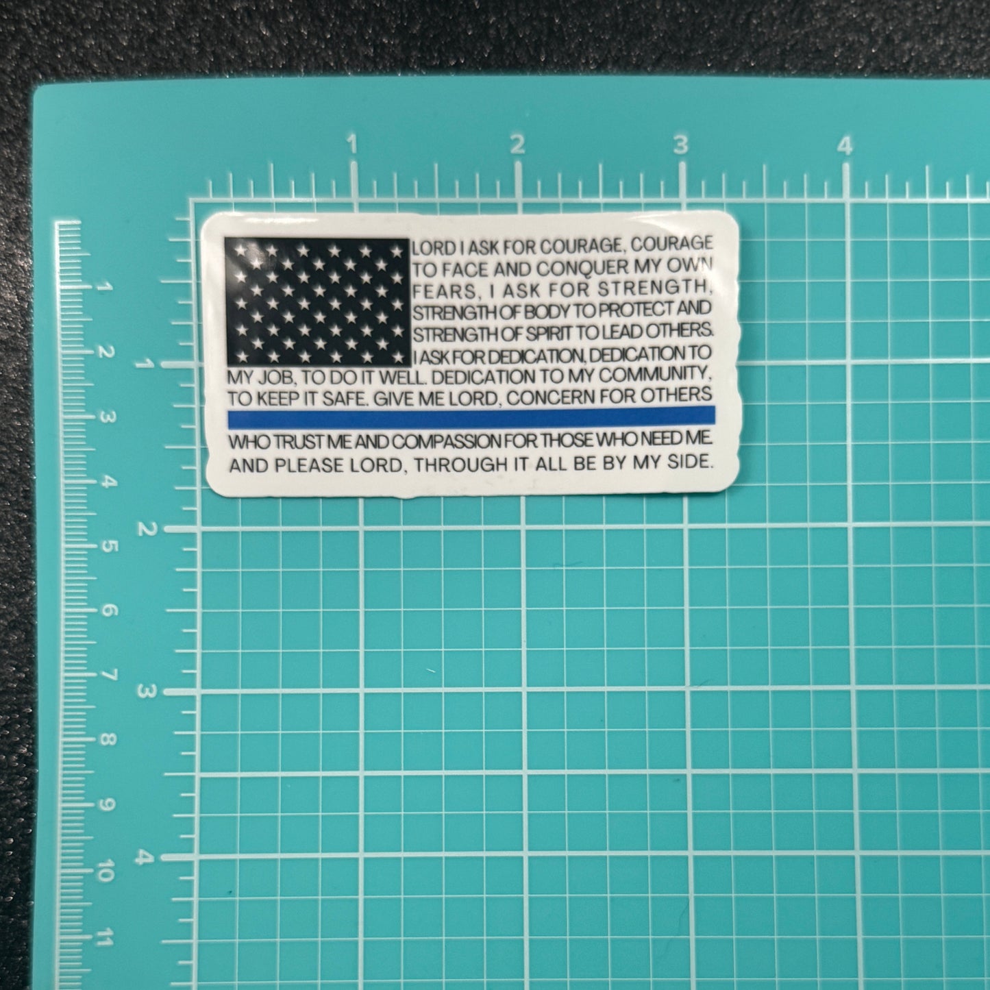 Police Prayer Sticker