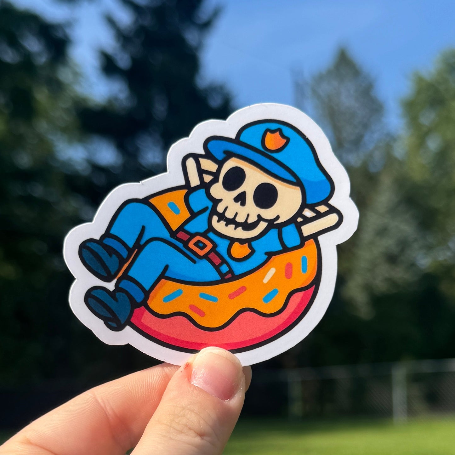 Police Donut Sticker