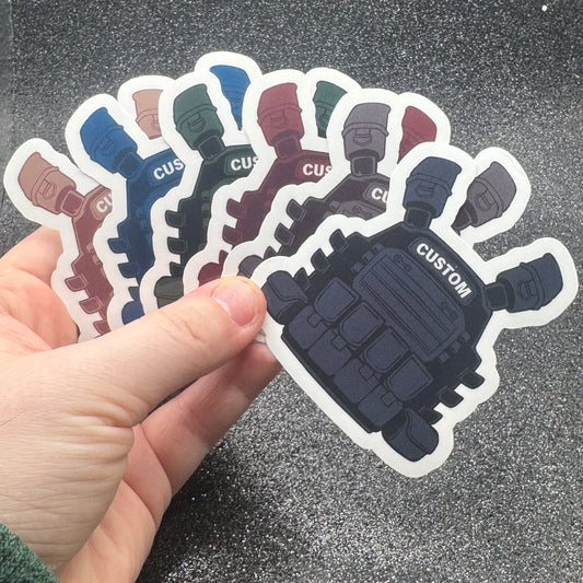 Custom Police Vest Sticker