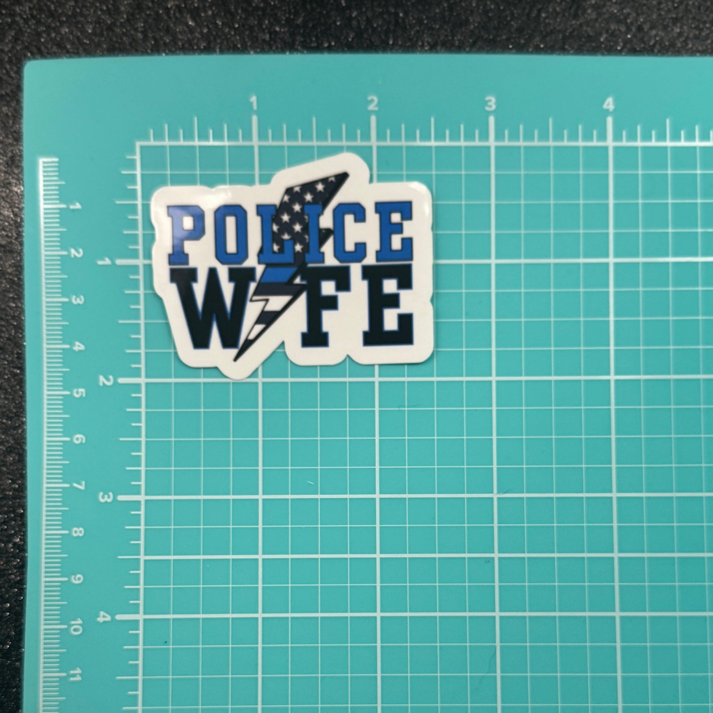 Lightning Police Wife Sticker