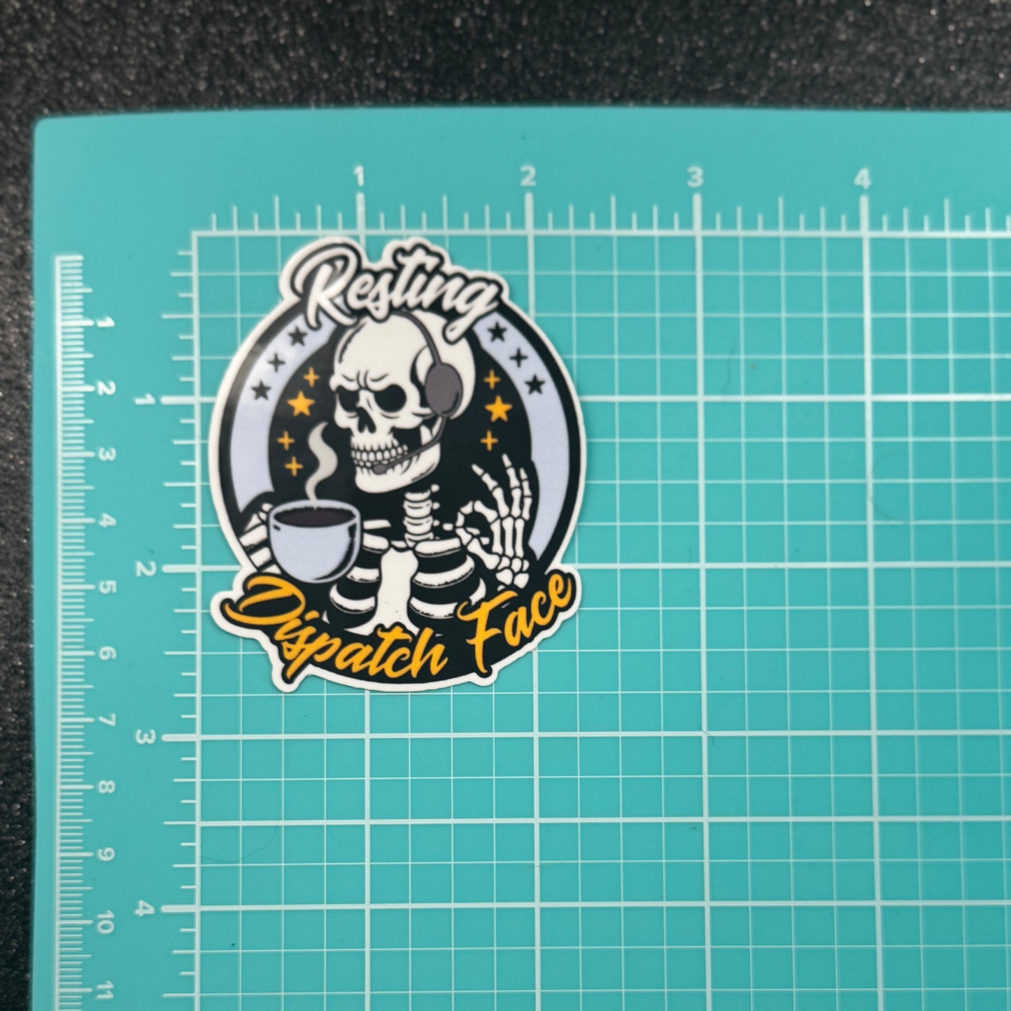 Resting Dispatch Face Sticker