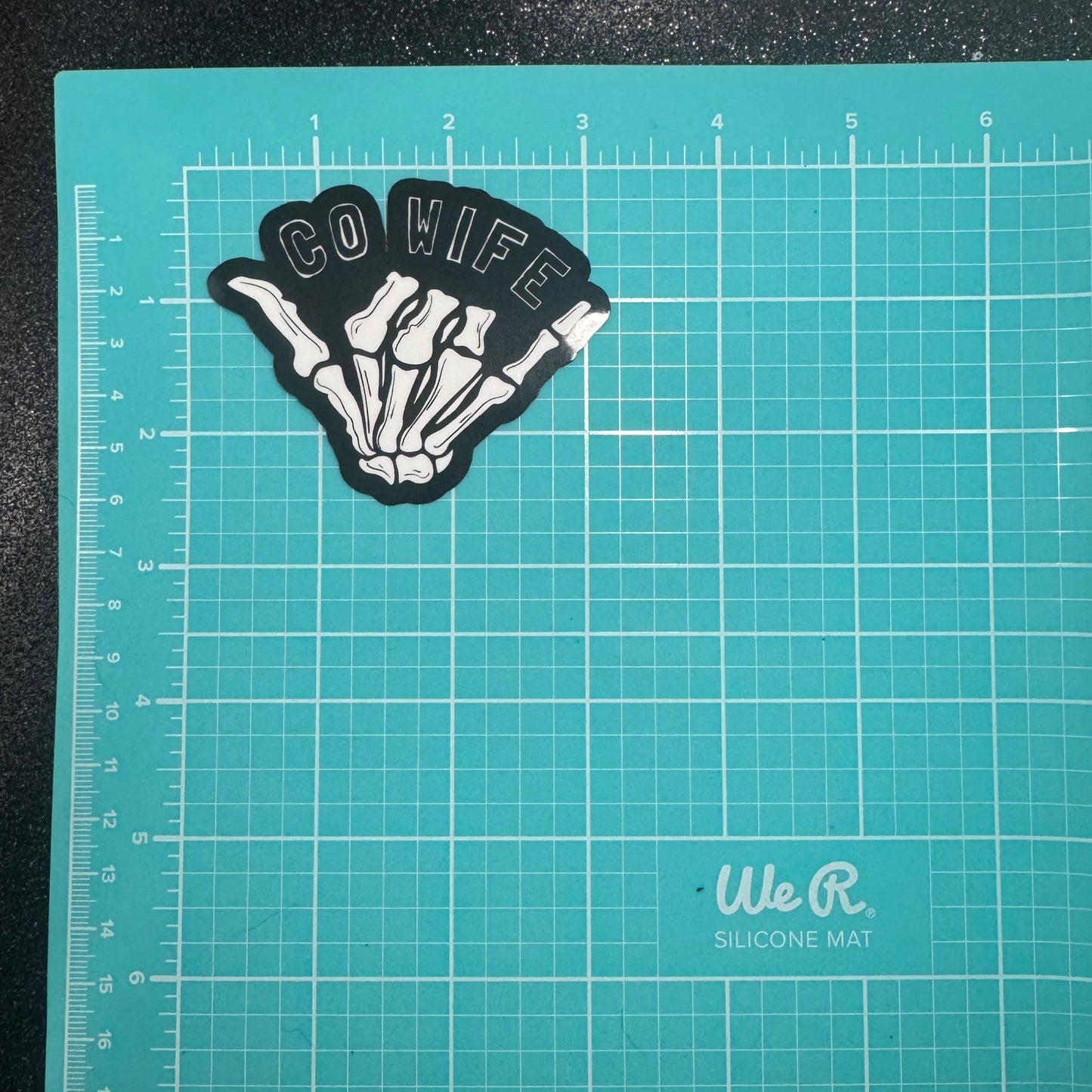 Corrections Wife Skeleton Hand Sticker