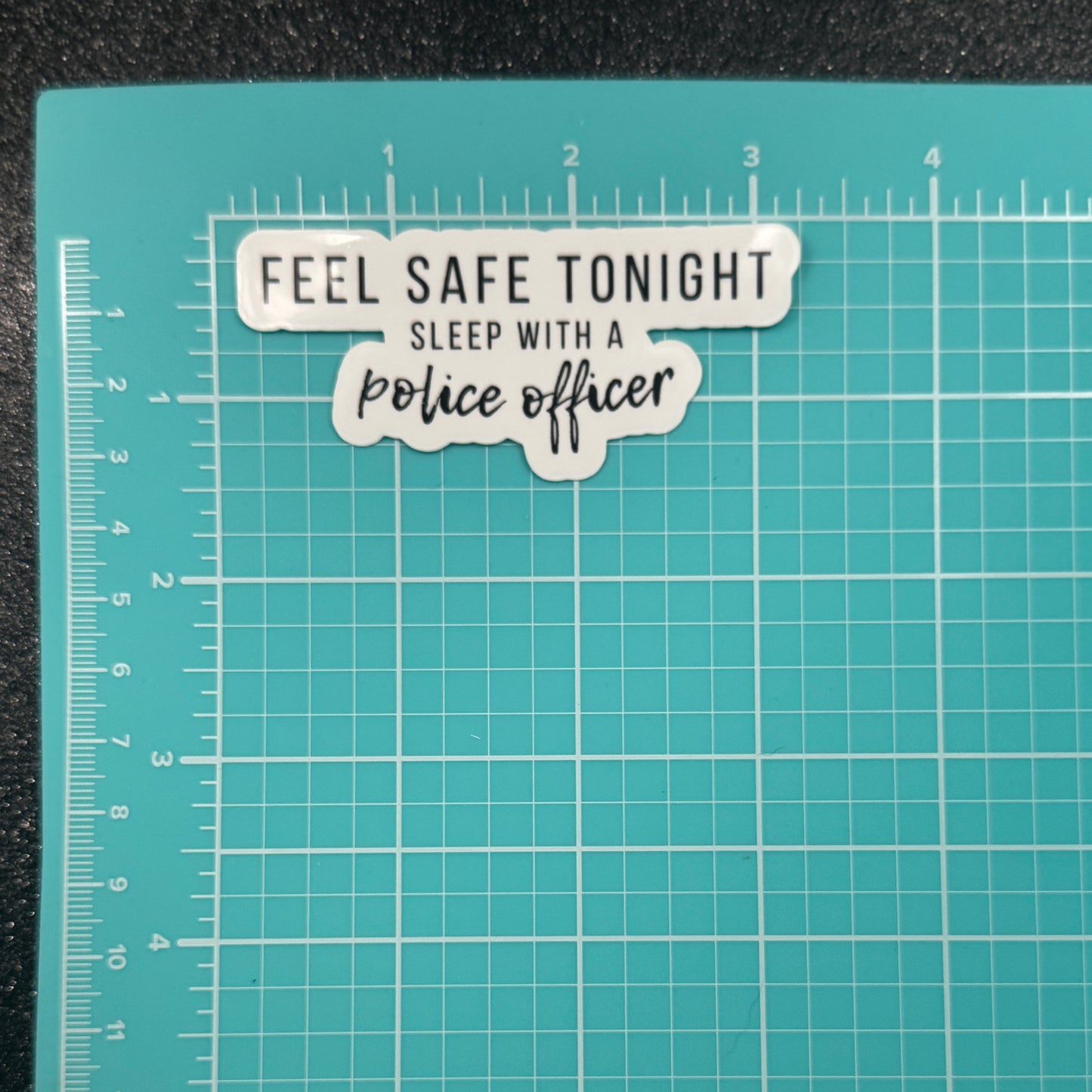 Sleep With a Police Officer Sticker