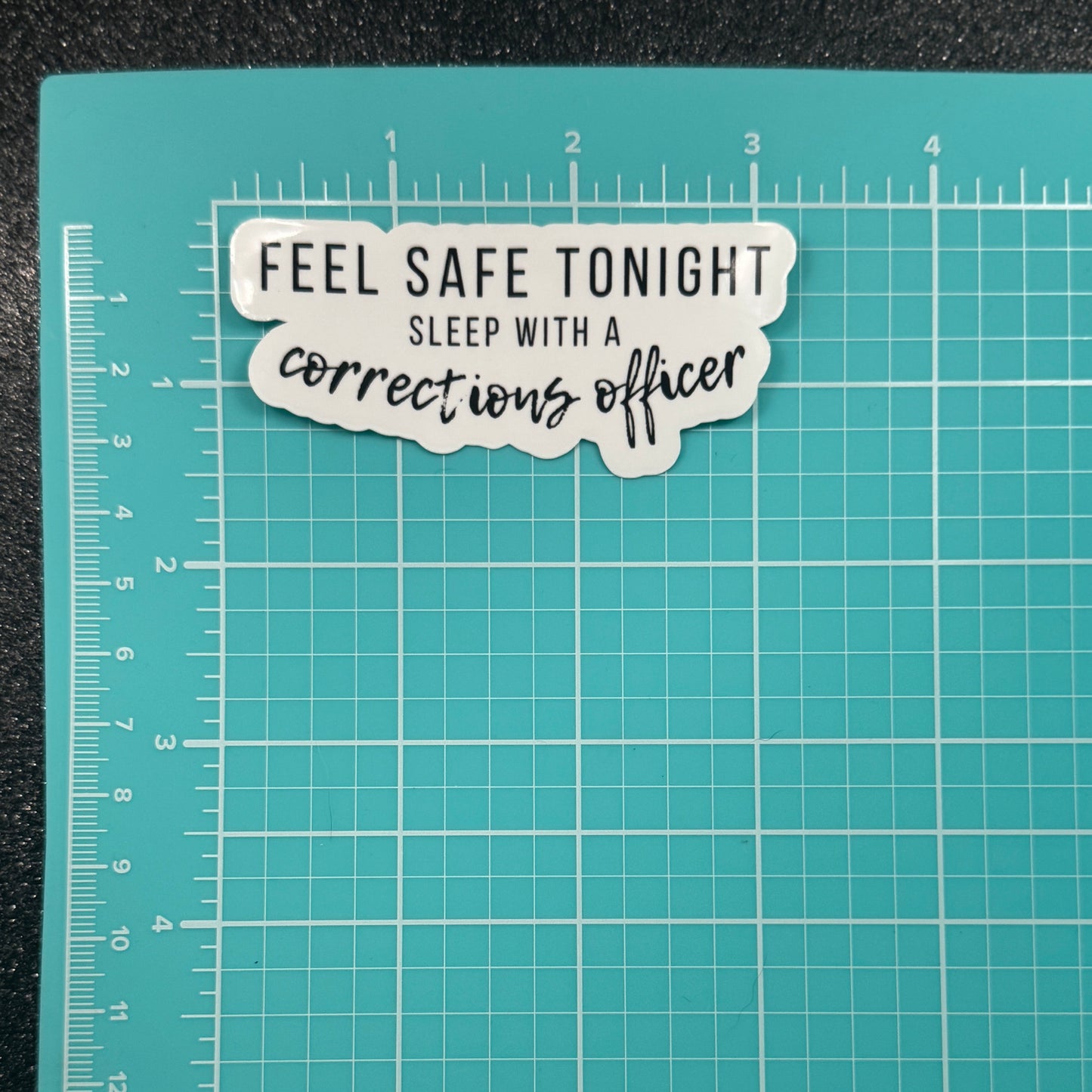 Sleep With a Corrections Officer Sticker