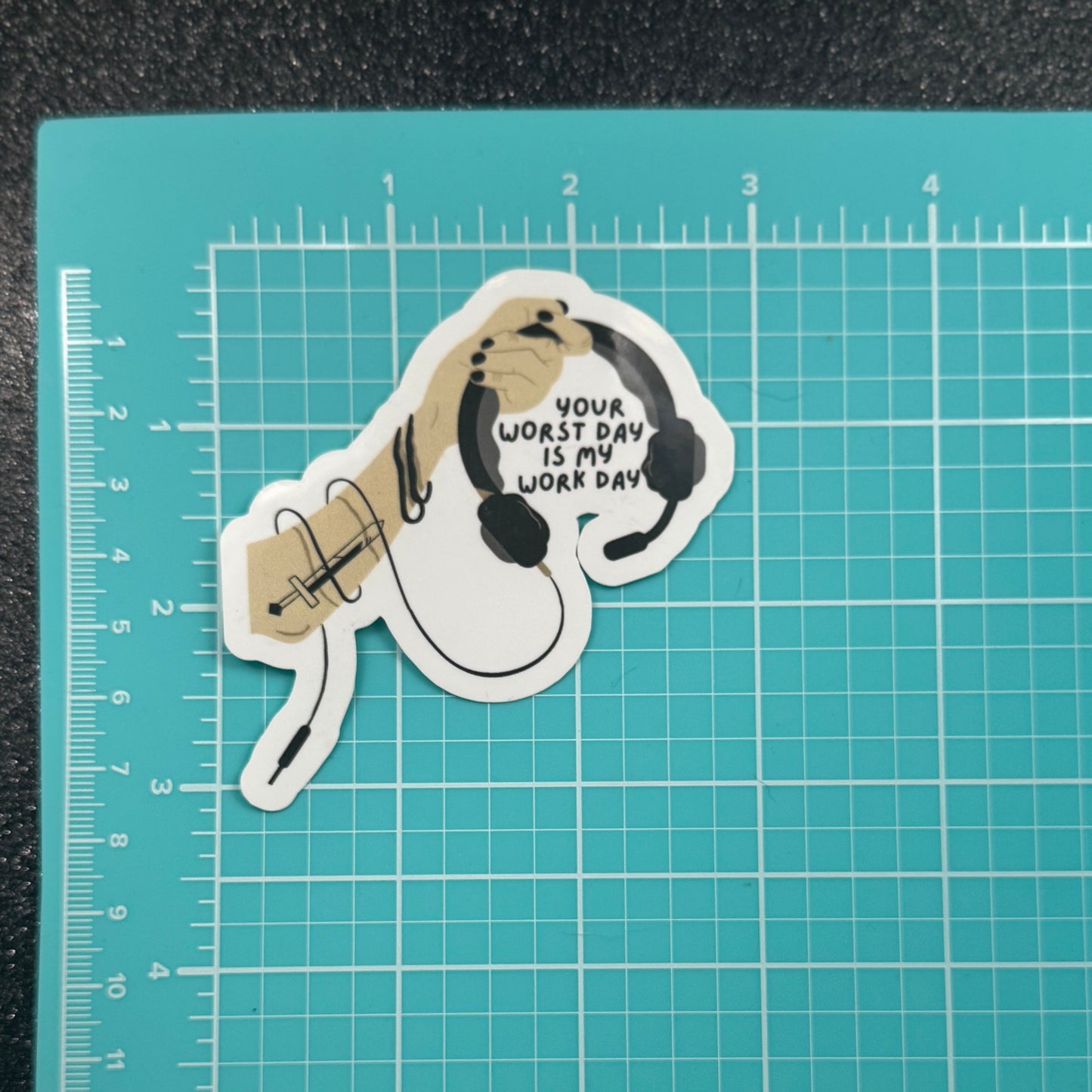 My Work Day Dispatch Sticker