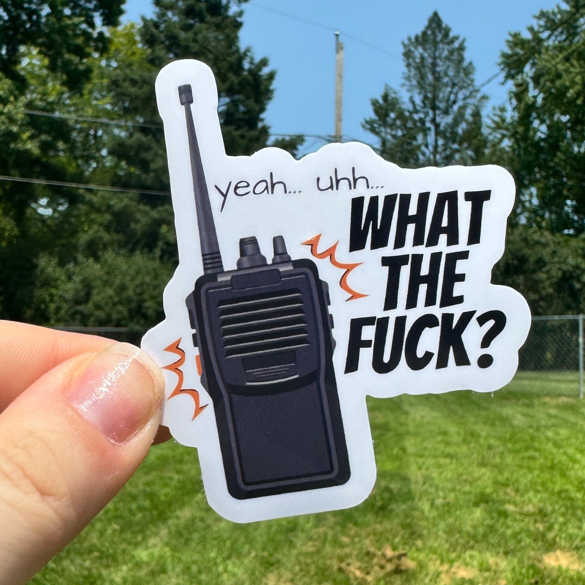 WTF Radio Dispatch Sticker – Witty Whits Design Shop