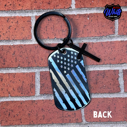 Custom First Responder Faith Keychain