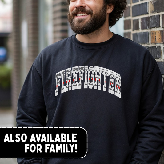 Firefighter Flag Crewneck