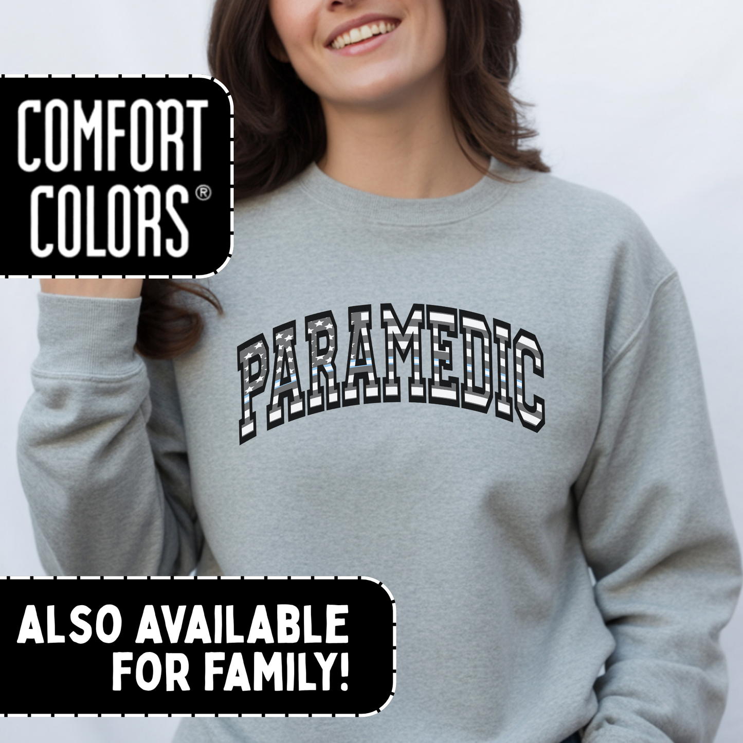 Paramedic Flag Crewneck