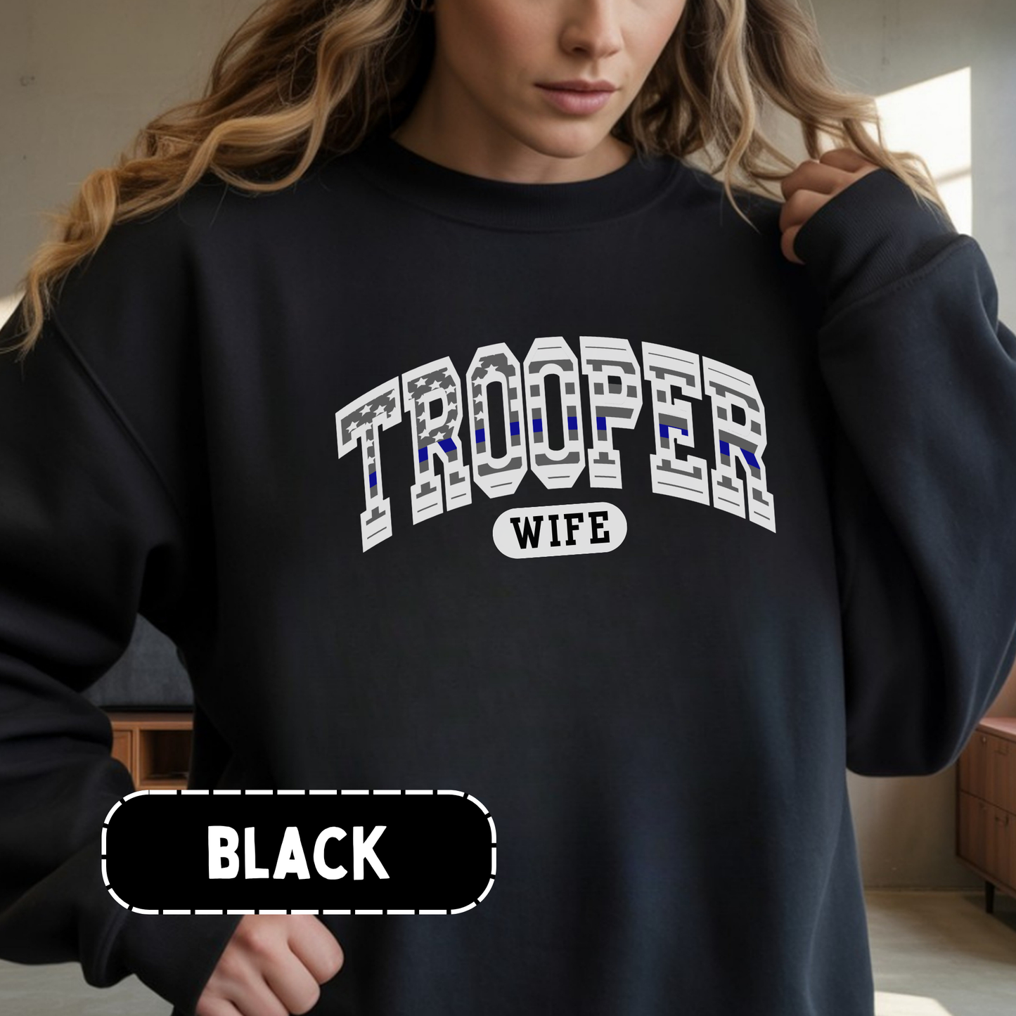 Police Flag Crewneck