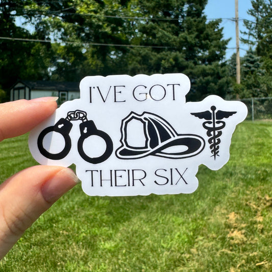 I've Got Their Six Dispatch Sticker