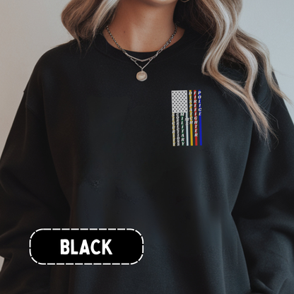 First Responder Flag Sweatshirt