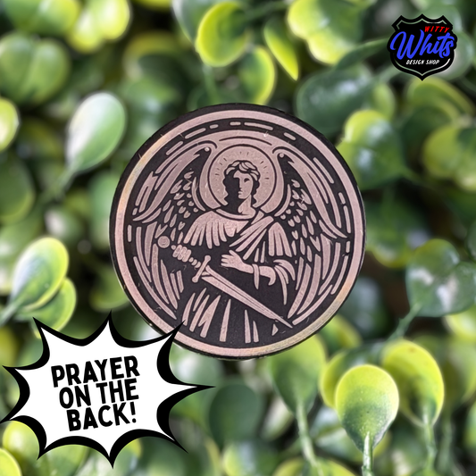 Saint Michael Prayer Challenge Coin