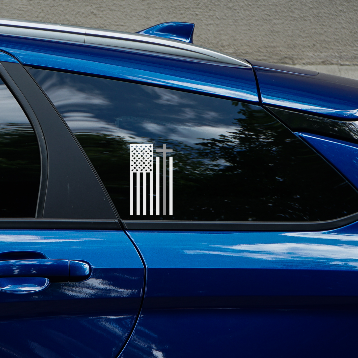 Corrections Cross Flag Decal