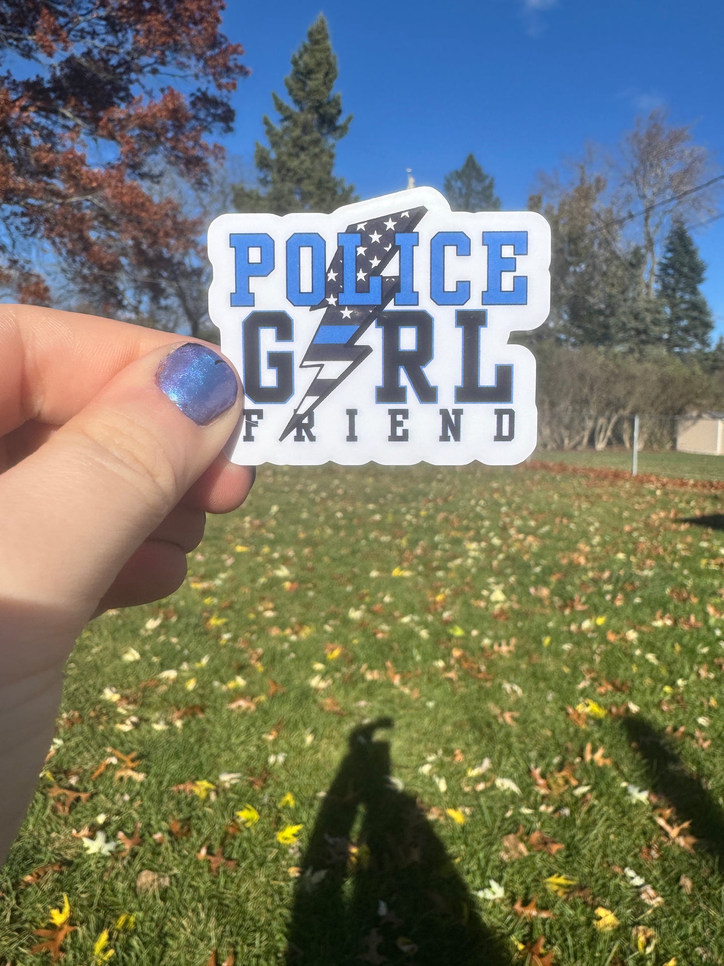 Lightning Police Wife Sticker