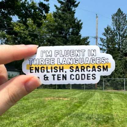 Three Languages Dispatch Sticker
