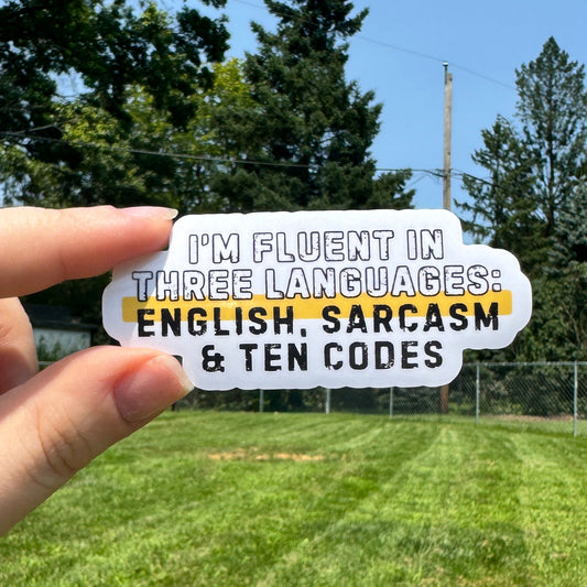 Three Languages Dispatch Sticker