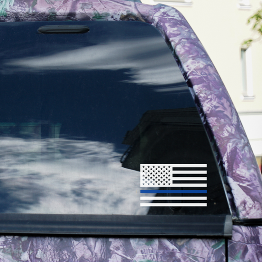 Police Flag Decal