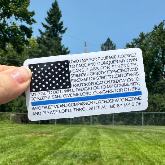 Police Prayer Sticker