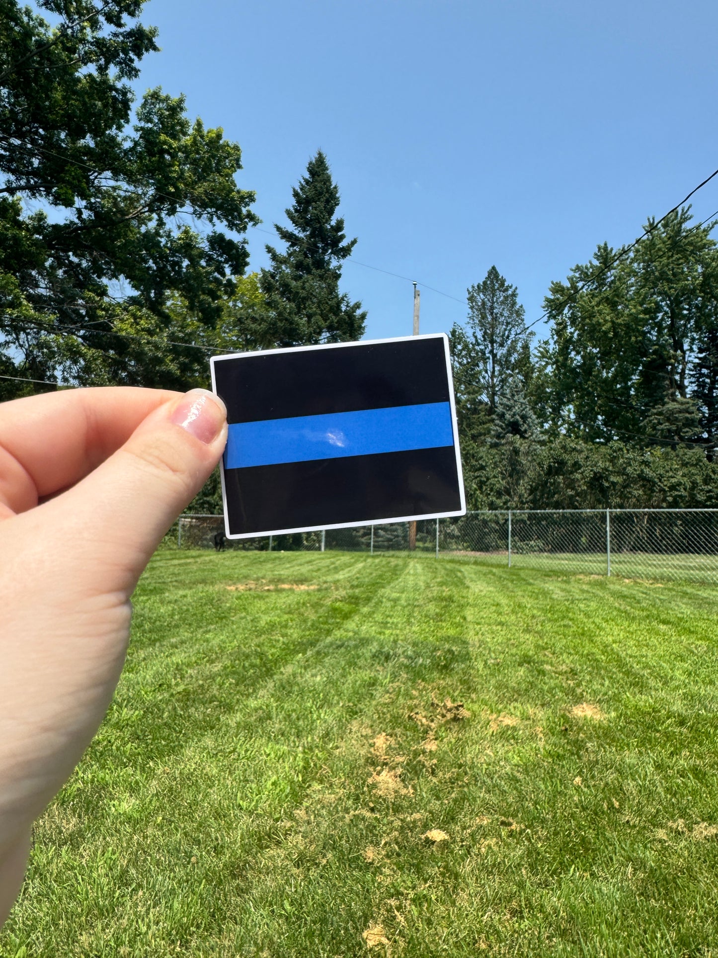 Simple Thin Blue Line Police Sticker