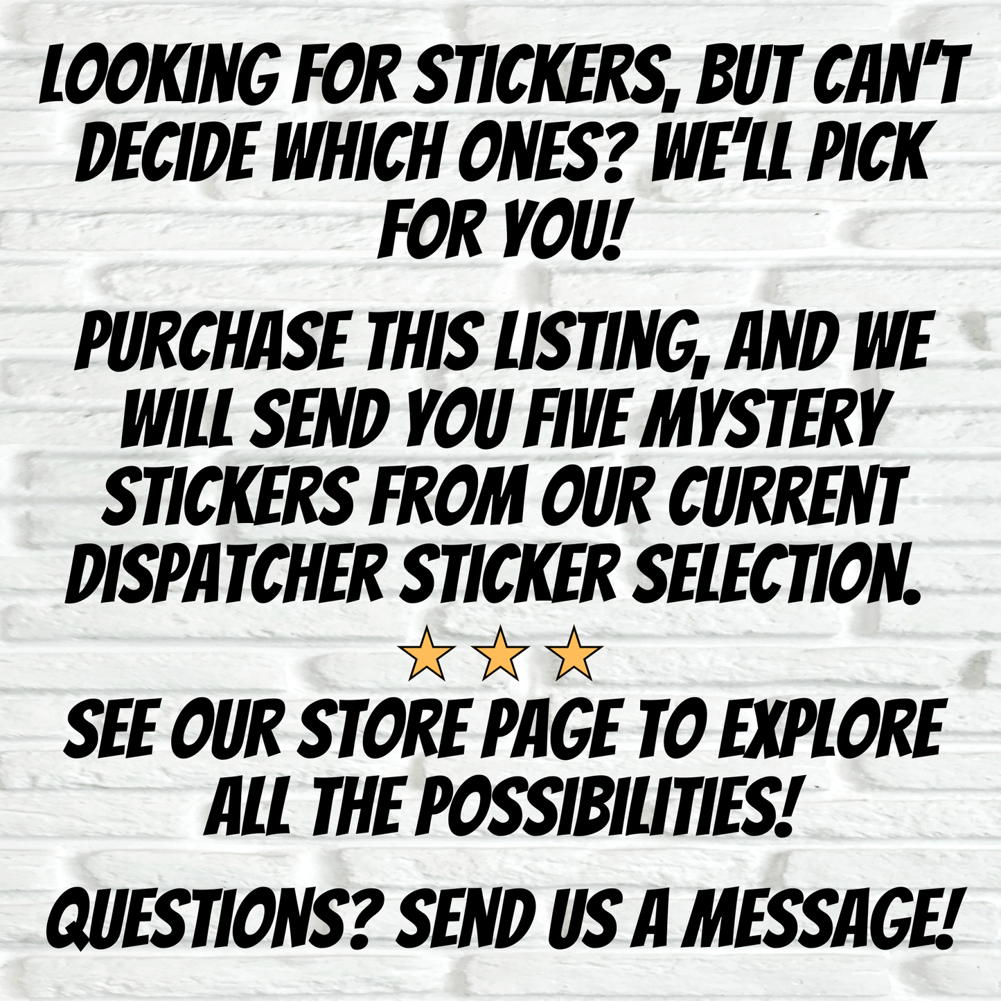 Mystery Bundle of Dispatch Stickers