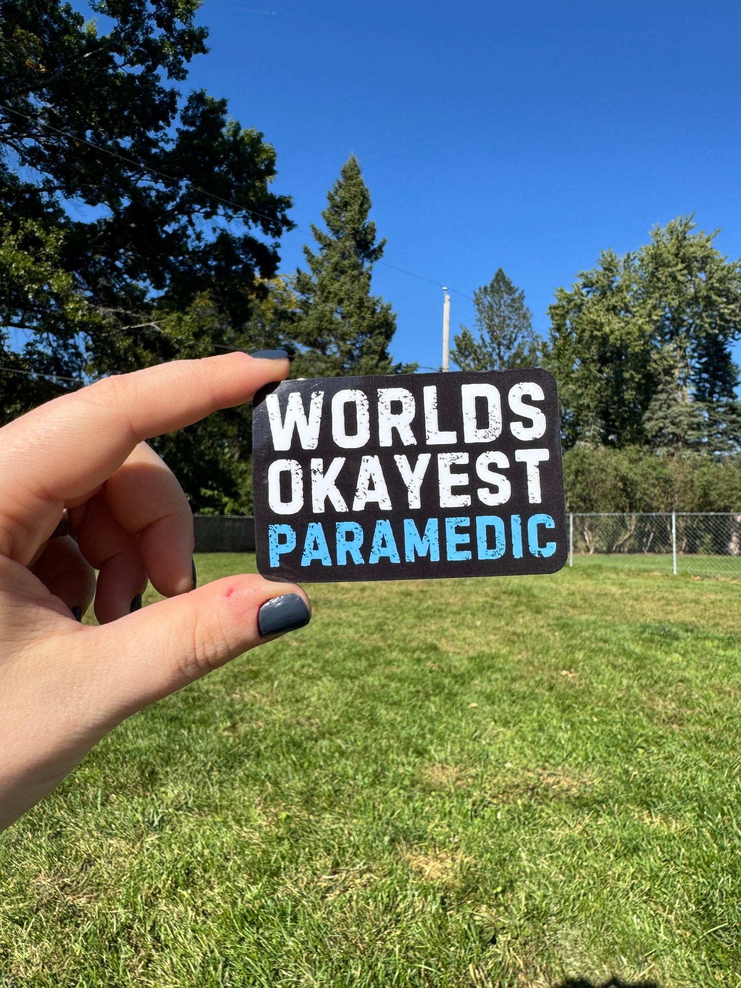 Worlds Okayest Paramedic Sticker