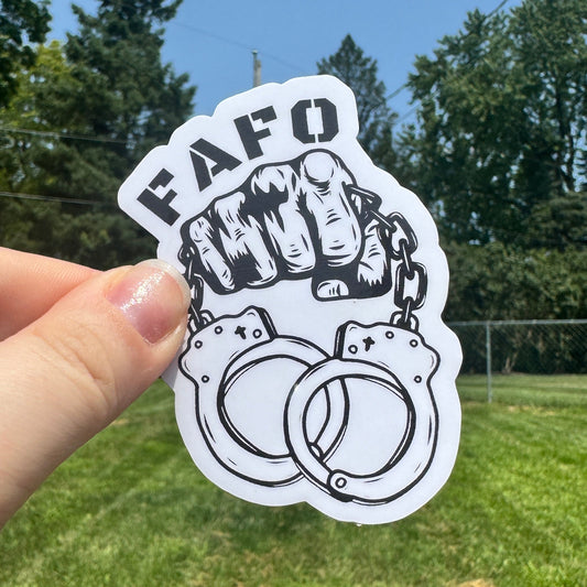 Fuck Around and Find Out Police Sticker