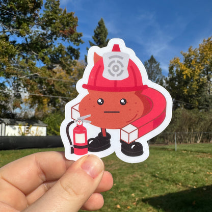 Shit Magnet Fire Sticker