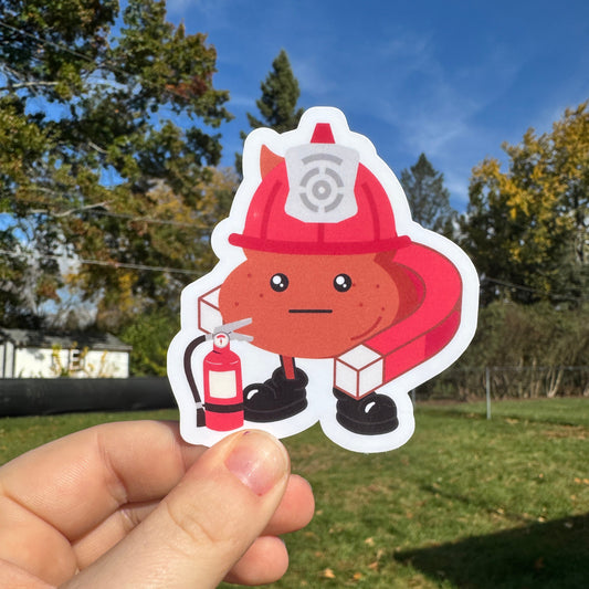 Shit Magnet Fire Sticker