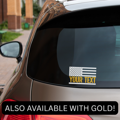 Personalized Dispatch Flag Decal