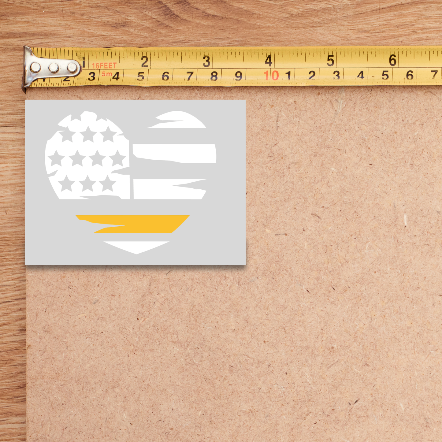 Dispatch Mini Heart Flag Decal