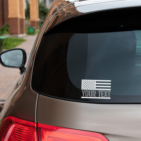Personalized Corrections Flag Decal