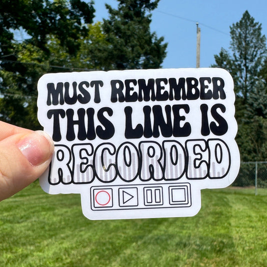 Recorded Line Dispatch Sticker