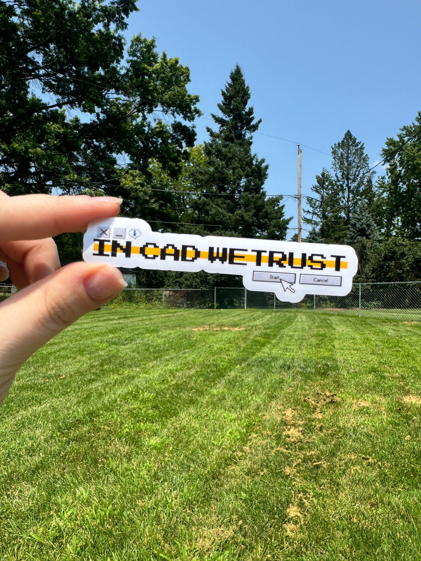 In CAD We Trust Dispatch Sticker