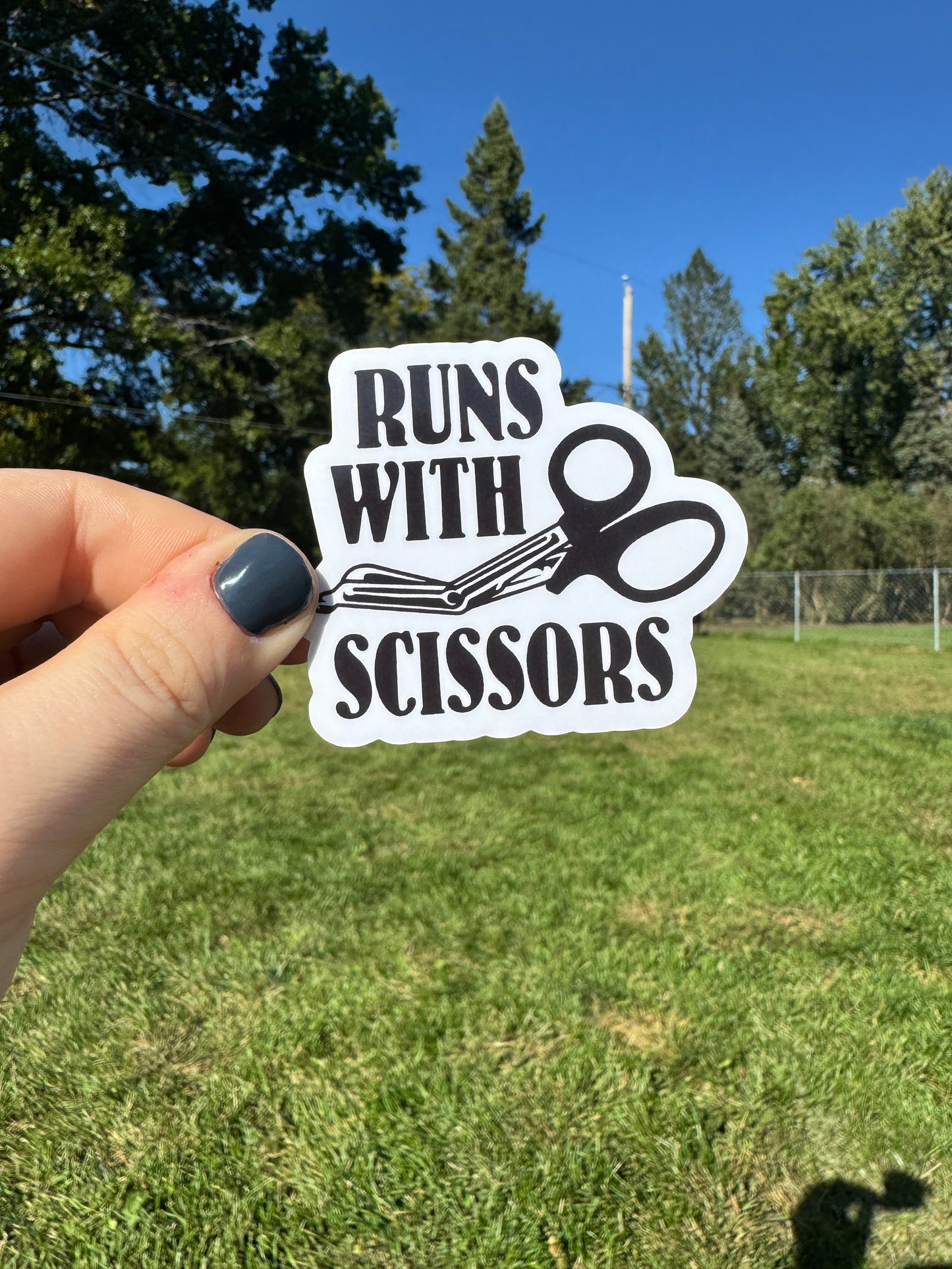 Runs With Scissors Fir/EMT Sticker