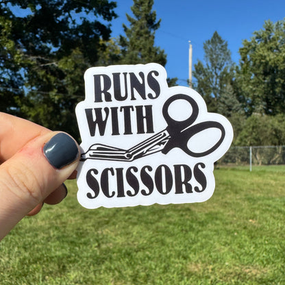 Runs With Scissors EMS Sticker
