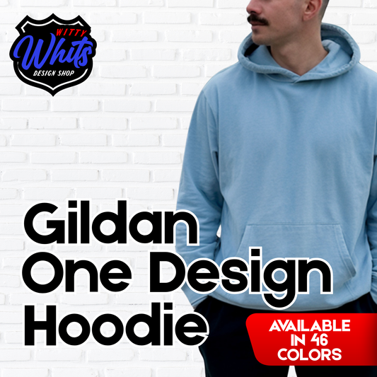 Single Sided Custom Gildan Hoodie