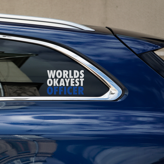 Worlds Okayest Police Decal
