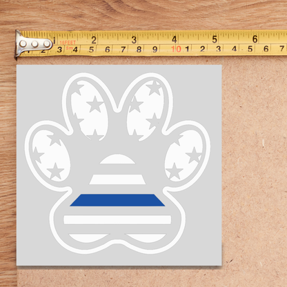 Police K9 Paw Decal