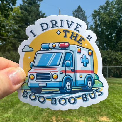 Boo Boo Bus EMS Sticker