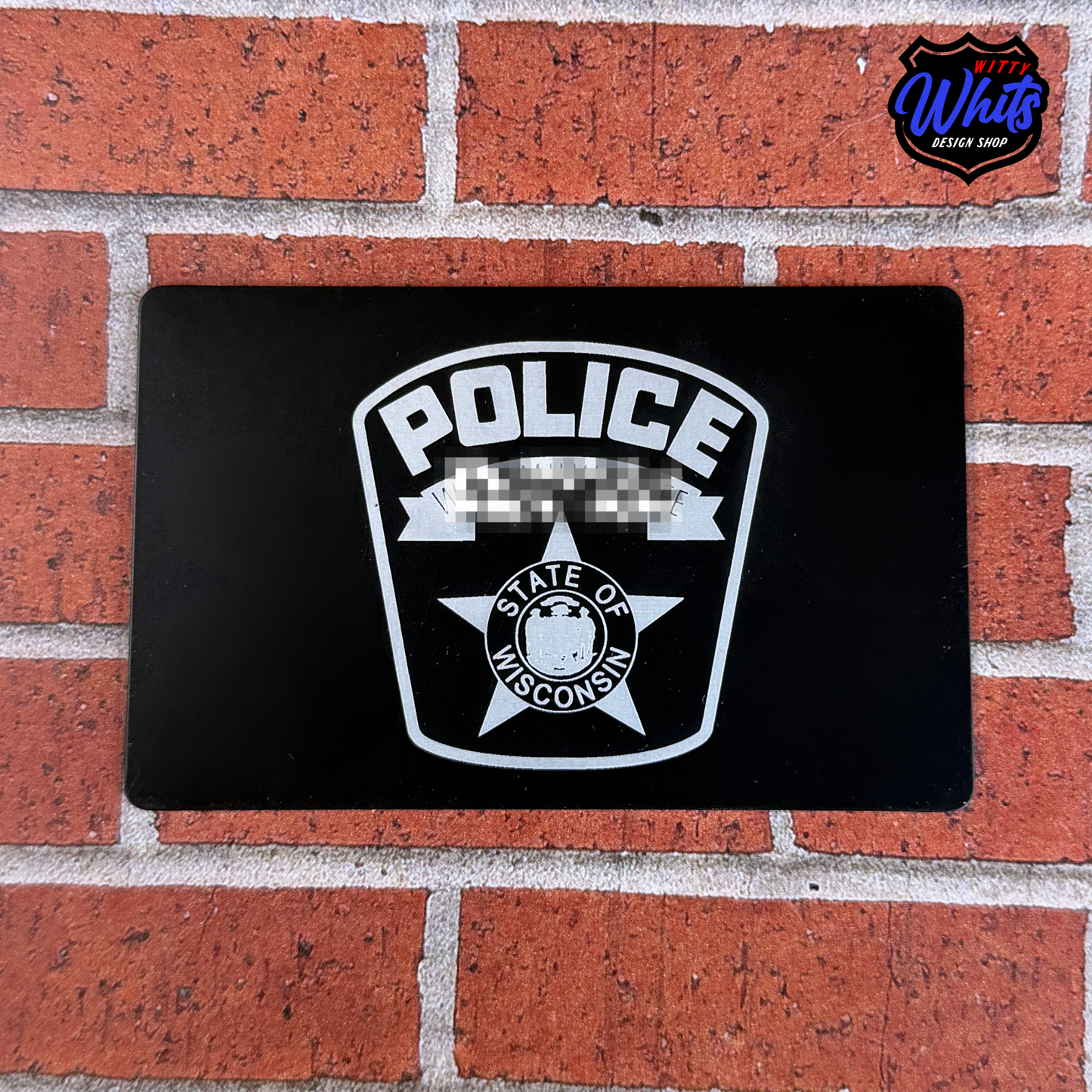 Metal Miranda Rights Police Card