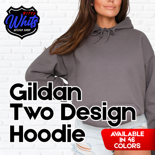 Double Sided Custom Gildan Hoodie