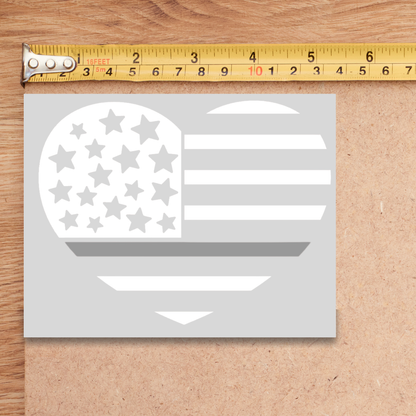Corrections Heart Flag Decal