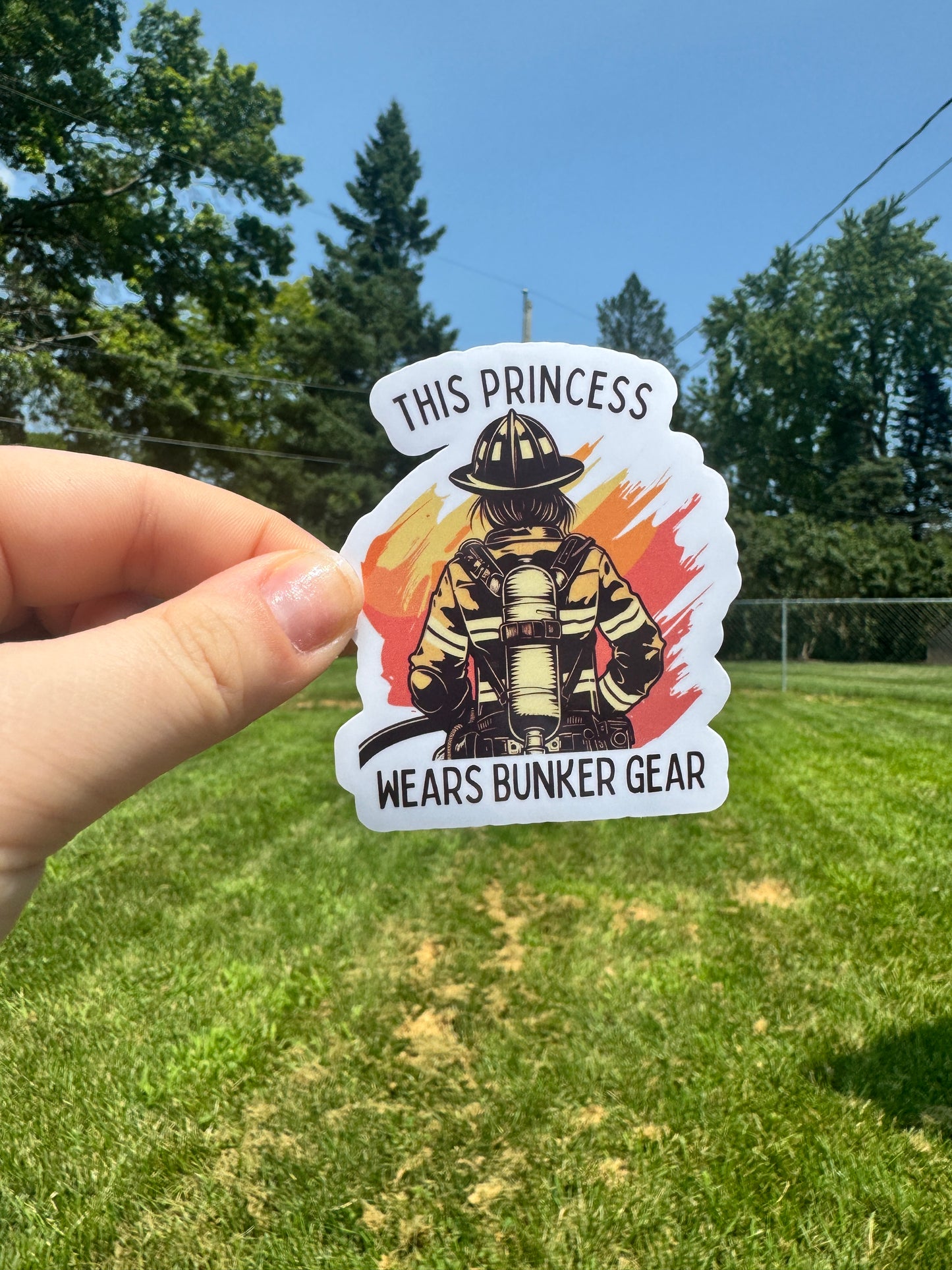 Bunker Gear Fire Sticker