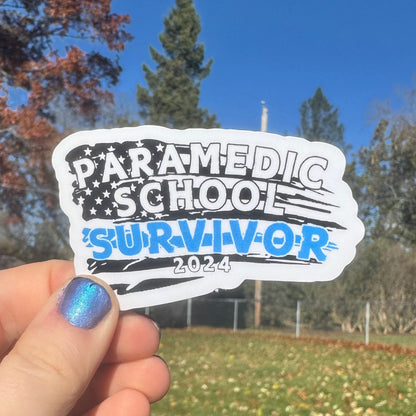 School Survivor Paramedic Sticker