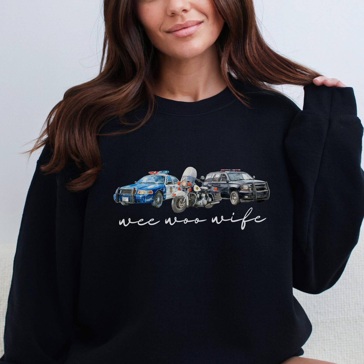 Wee Woo Wife Police Crewneck