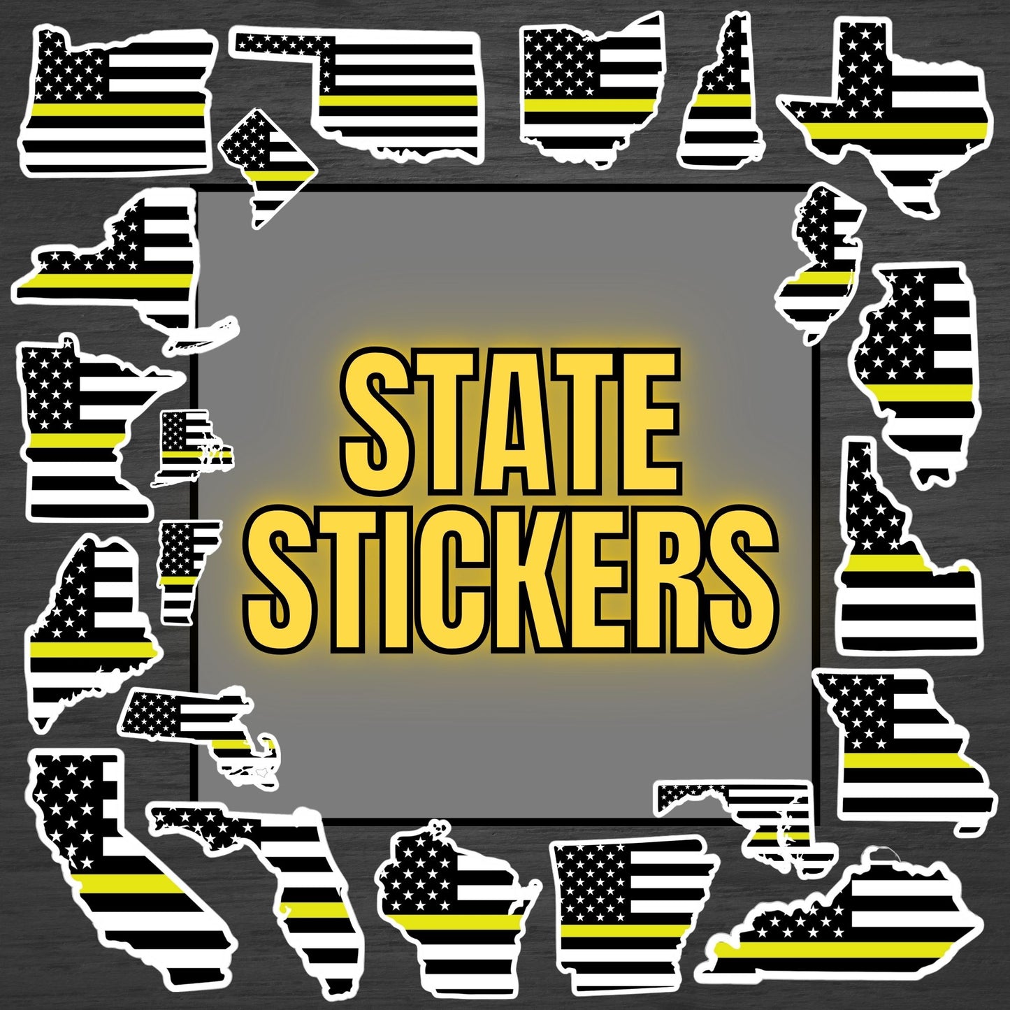 Dispatch State Flag Stickers