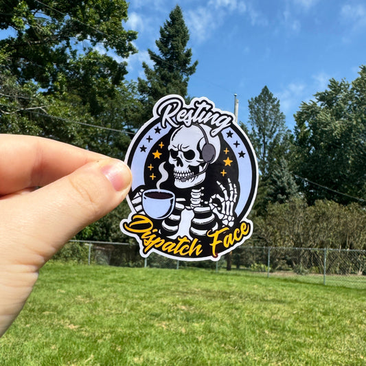 Resting Dispatch Face Sticker