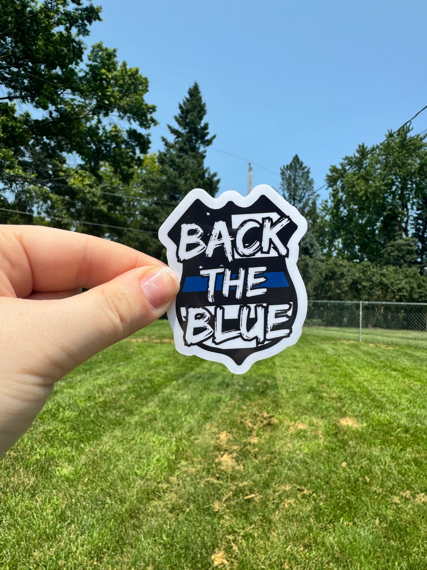 Back the Blue Police Sticker